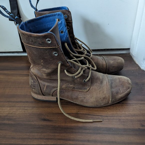 Fluevog Radio BBC Boots - Brown Sz 11 - Picture 1 of 6